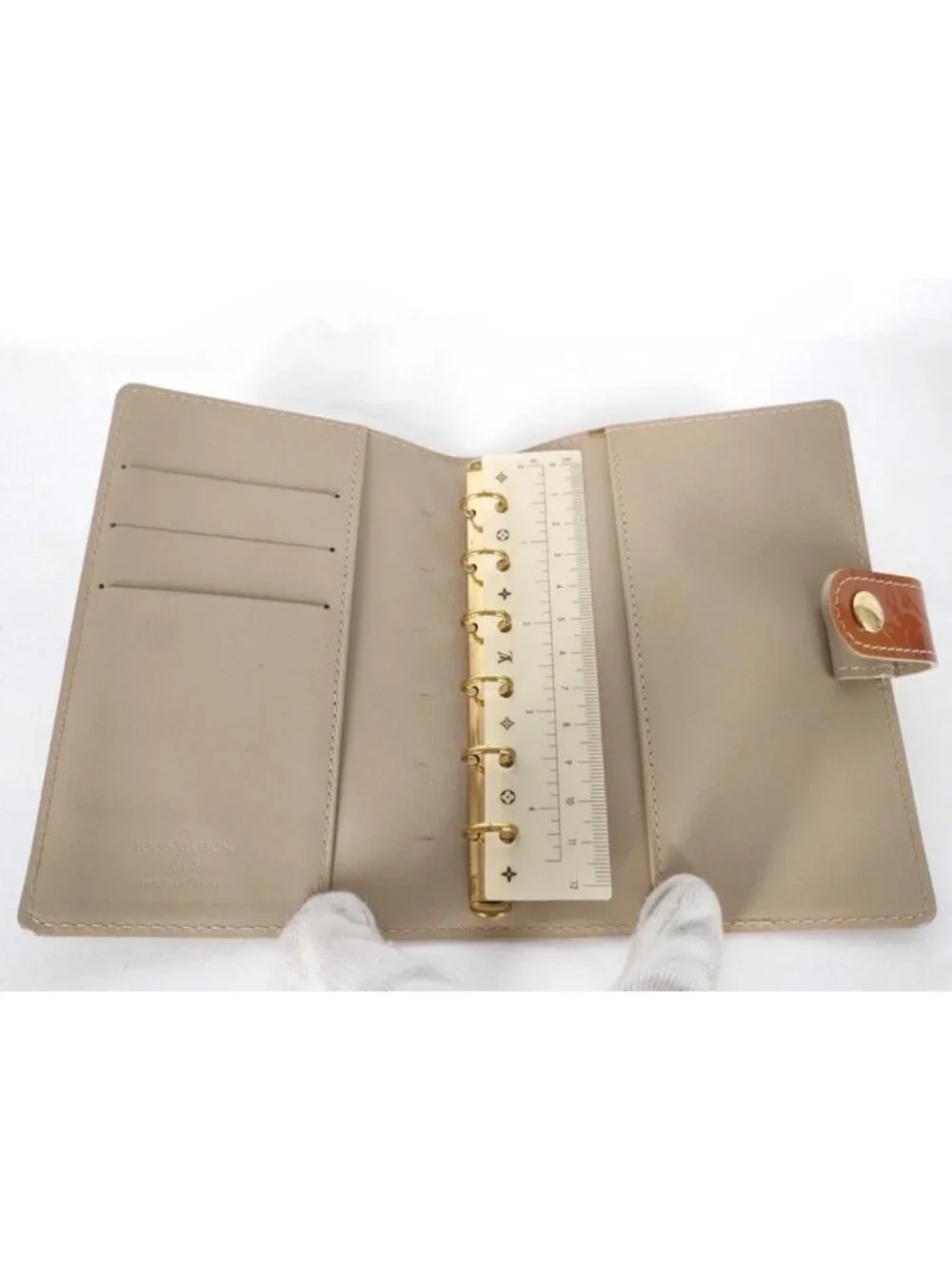 Louis Vuitton Notebook Cover Agenda PM Yellow Monogram Vernis System 6 Holes
